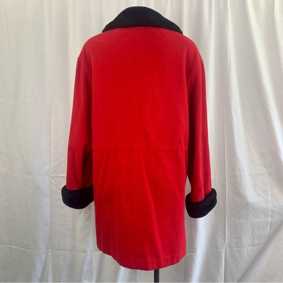 Vintage United Fashions Red Wool Coat - Picture 4 of 13